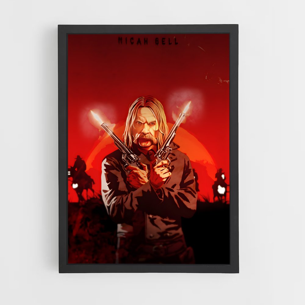 Poster Red Rumble – affiche Red Dead Redemption (vue 2)